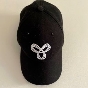 TNA black white brand print baseball cap